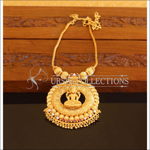 Designer Gold Plated Temple Necklace M2084 - Set