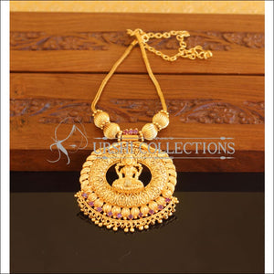 Designer Gold Plated Temple Necklace M2085 - Set
