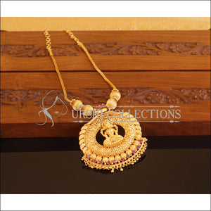 Designer Gold Plated Temple Necklace M2085 - Set