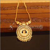 Designer Gold Plated Temple Necklace M2086 - Set