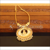 Designer Gold Plated Temple Necklace M2087 - Set