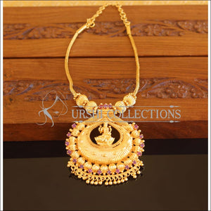 Designer Gold Plated Temple Necklace M2087 - Set