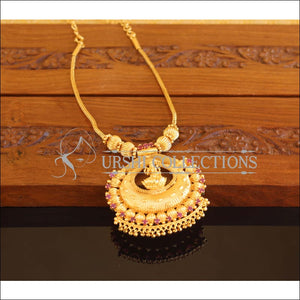 Designer Gold Plated Temple Necklace M2087 - Set