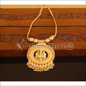 Designer Gold Plated Temple Necklace M2088 - Set