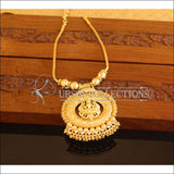 Designer Gold Plated Temple Necklace M2088 - Set