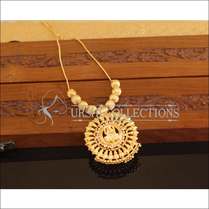Designer Gold Plated Temple Necklace M2109 - Set
