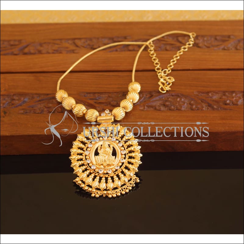 Designer Gold Plated Temple Necklace M2109 - Set