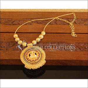 Designer Gold Plated Temple Necklace M2122 - Set