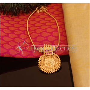 Designer Gold Plated Temple Necklace M2131 - Set