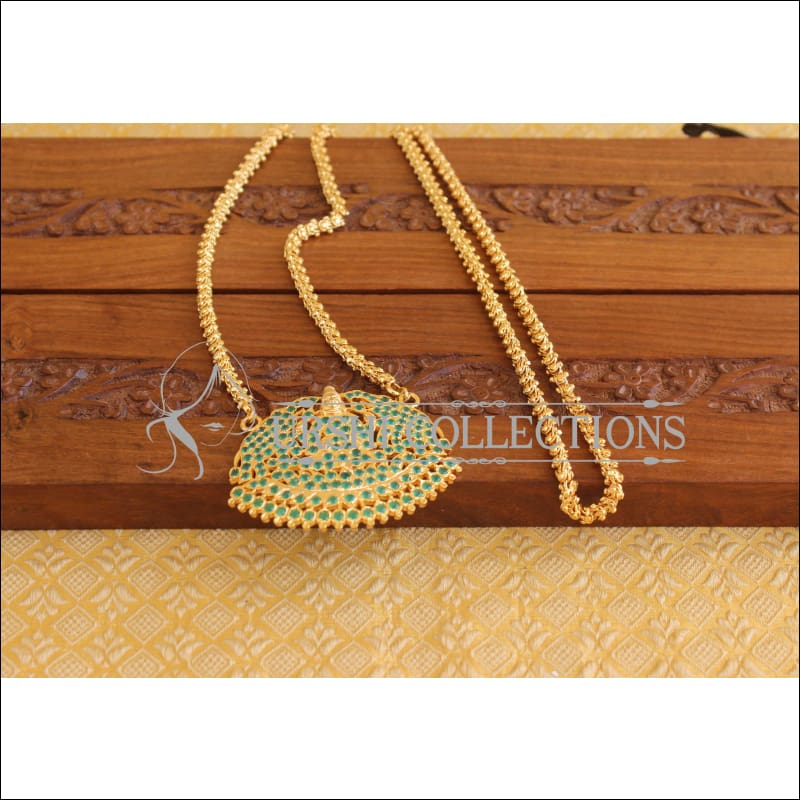 Designer Gold plated Temple Necklace M2228 - Set