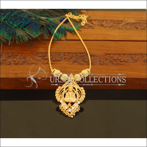 Designer Gold Plated Temple Necklace M2535 - Necklace Set