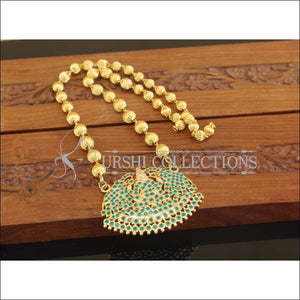 Designer Gold Plated Temple Necklace M2717 - Necklace Set