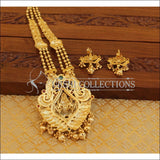 Designer gold plated Temple necklace set M1203 - Necklace Set