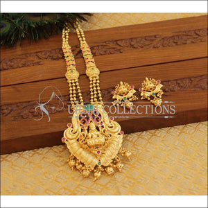 Designer gold plated Temple necklace set M1203 - Necklace Set