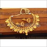 Designer Gold Plated Temple Necklace Set M2498 - Necklace Set