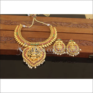 Designer Gold Plated Temple Necklace Set M2730 - Necklace Set