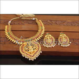 Designer Gold Plated Temple Necklace Set M2730 - Necklace Set