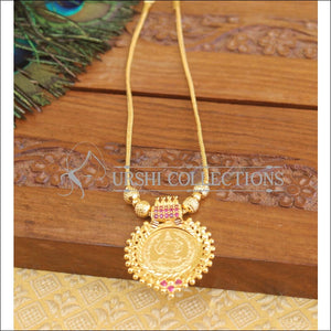 Designer gold plated Temple Necklace U-19 - Necklace Set