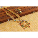 Designer Gold Plated Temple Peacock Necklace Set M2069 - Necklace Set