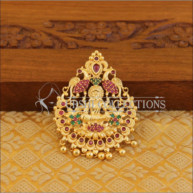 Designer gold plated Temple pendant M1138 - Pendant Set