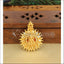 Designer gold plated temple pendant M977