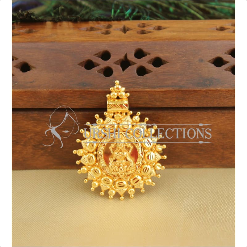 Designer gold plated temple pendant M977 - Pendant Set