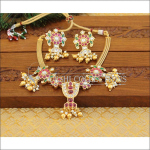 Designer Kempu Balaji Necklace set M1196 - Necklace Set
