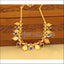 Designer kerala style gold plated palakka coin necklace M1064