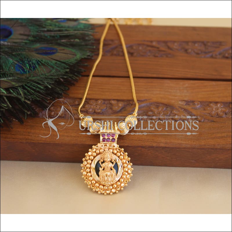 Designer Kerala Style Gold Plated Palakka Temple Necklace M2931 - Necklace Set