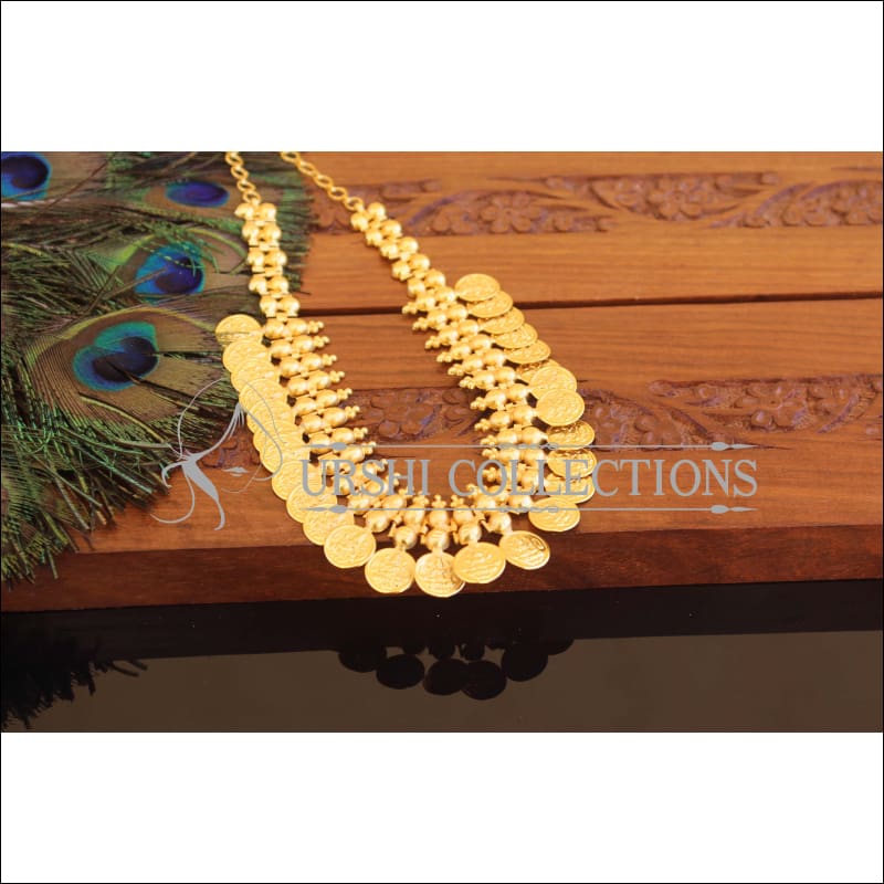 Designer Kerala Style Gold Plated Temple Coin Necklace M2298 - Set