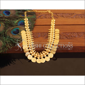 Designer Kerala Style Gold Plated Temple Coin Necklace M2298 - Set