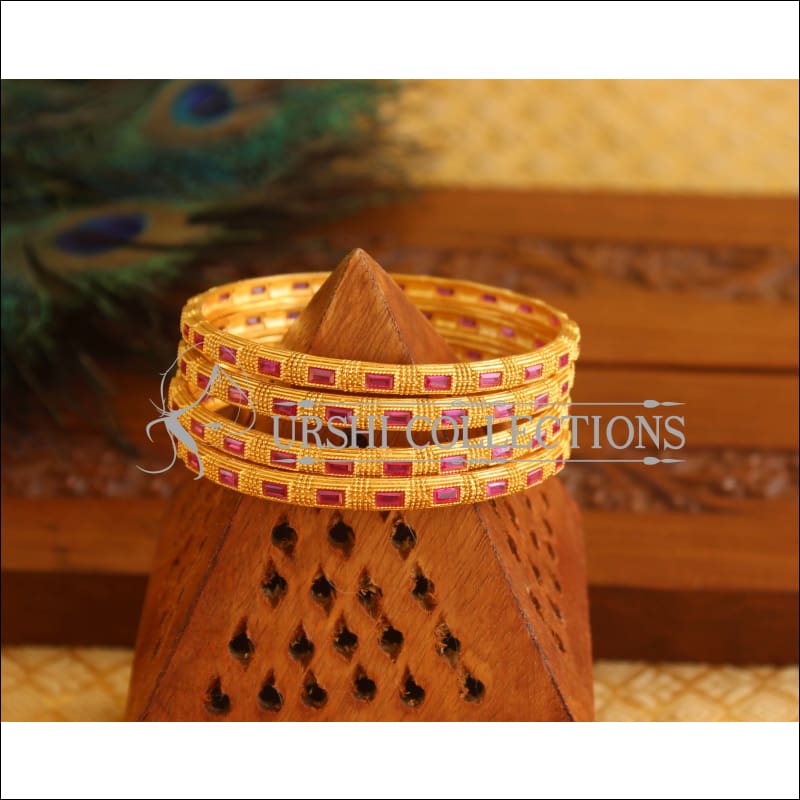 Designer Matte Finish CZ Bangles M1802 - 2.6 - Bangles