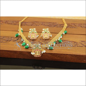 Designer matte finish necklace set M1036 - Necklace Set