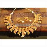 Designer matte finish necklace set M719 - MULTI COLOUR - Necklace Set