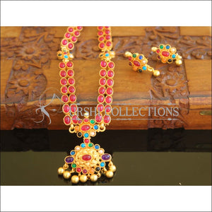 Designer matte finish necklace set M721 - Necklace Set