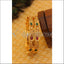 Designer matte finish temple earrings M697
