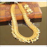 Designer matte finish temple long necklace set M732 - Necklace Set