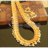 Designer matte finish temple long necklace set M732 - Necklace Set