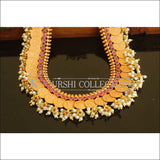 Designer matte finish temple long necklace set M733 - Necklace Set