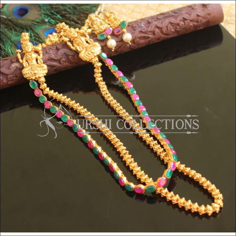 Designer matte finish temple necklace M710 - Necklace Set