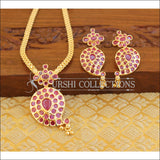 Designer micro gold plated mango necklace M707 - Necklace Set