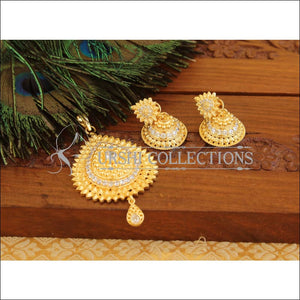 Designer Micro Gold plated pendnat set M895 - Necklace Set