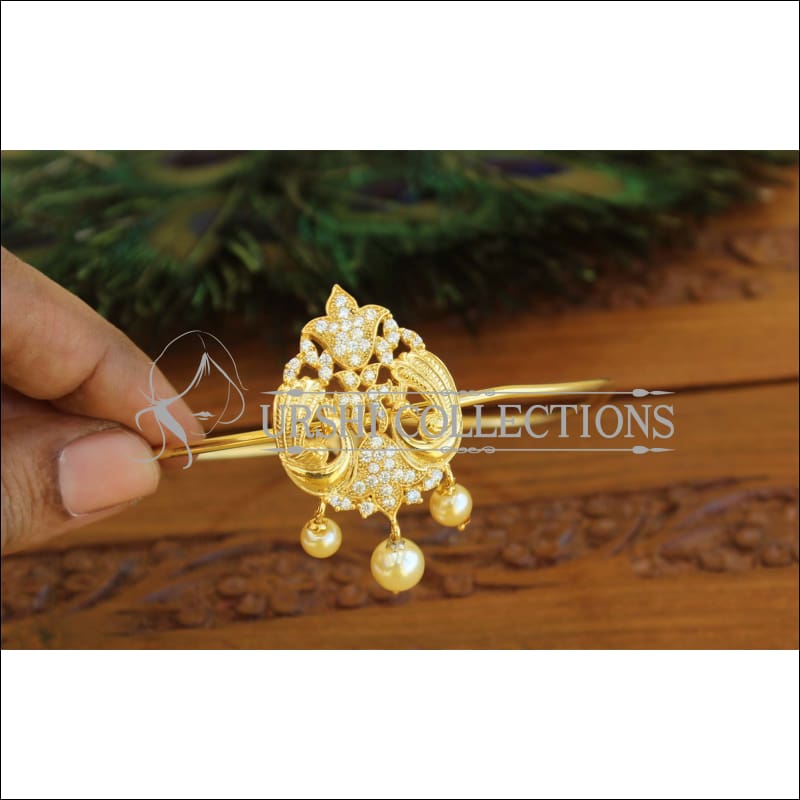 Designer Peacock CZ Armlet M917 - BAJU BAND