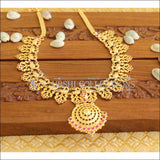 Designer peacock Kerala traditional necklace M832 - Necklace Set