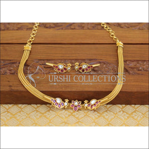 Designer peacock necklace set M1051 - Necklace Set