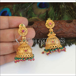 Designer Premium quality Peacock gold plated earrings M462 - Earrings