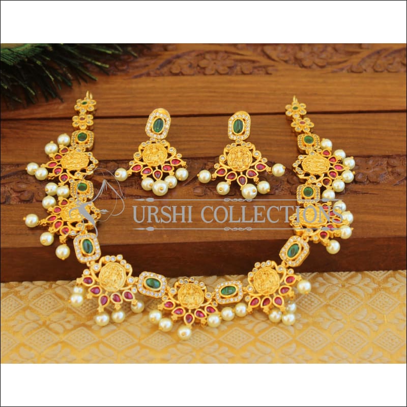 Designer Ramparivar Temple necklace set M755 - Necklace Set