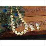 Designer Real Pure Brass Kundan Necklace Set M3006 - Necklace Set