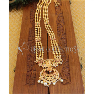 Designer Temple Gold plated layer necklace M701 - Necklace Set