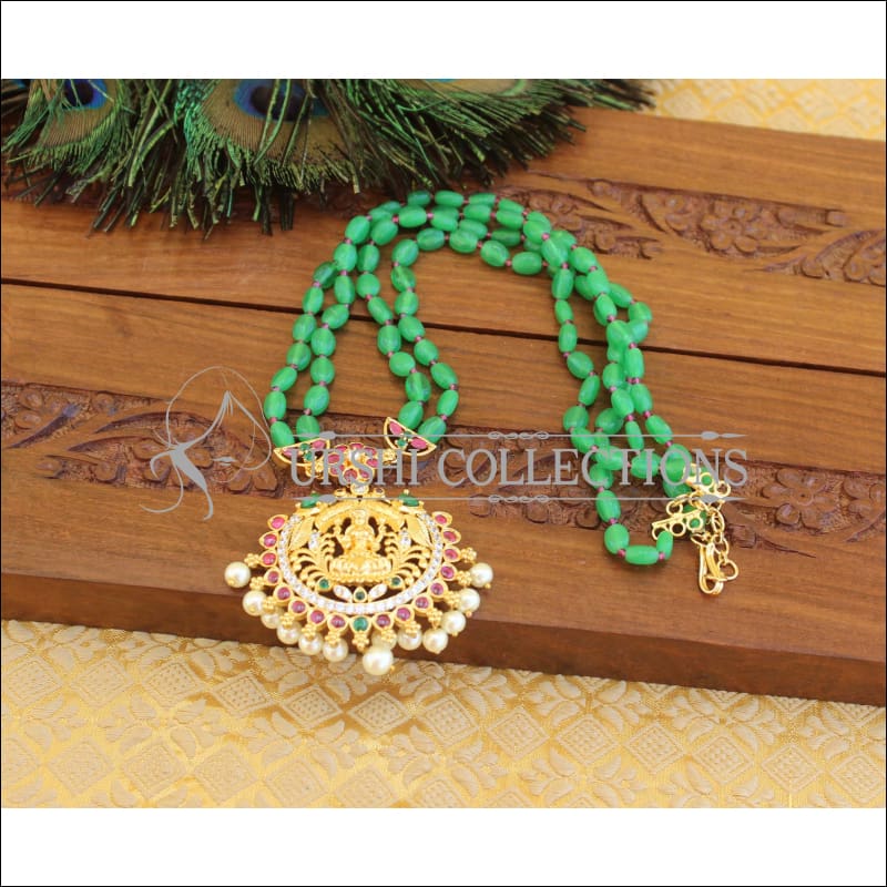 Designer Temple handmade necklace M765 - Necklace Set